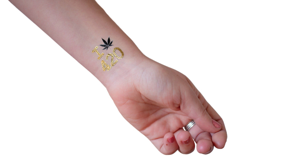 weed symbol tattoo